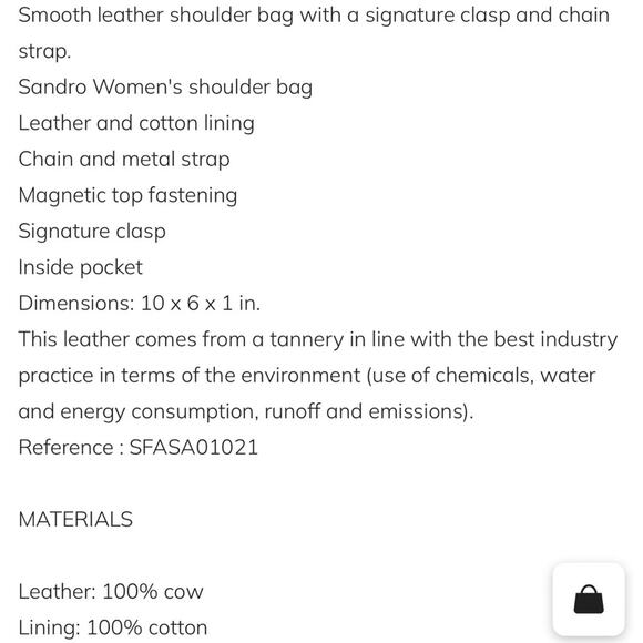 Sandro Sweet Janet Chain Bag - Lime - New with tags - $385 MSRP - Picture 10 of 10